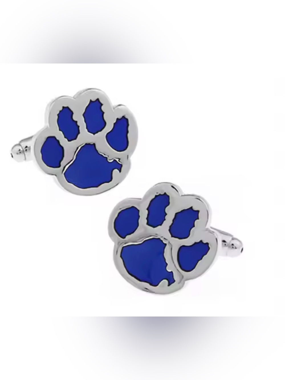 Blue Paw Enamel Cufflinks Kentucky Wildcat